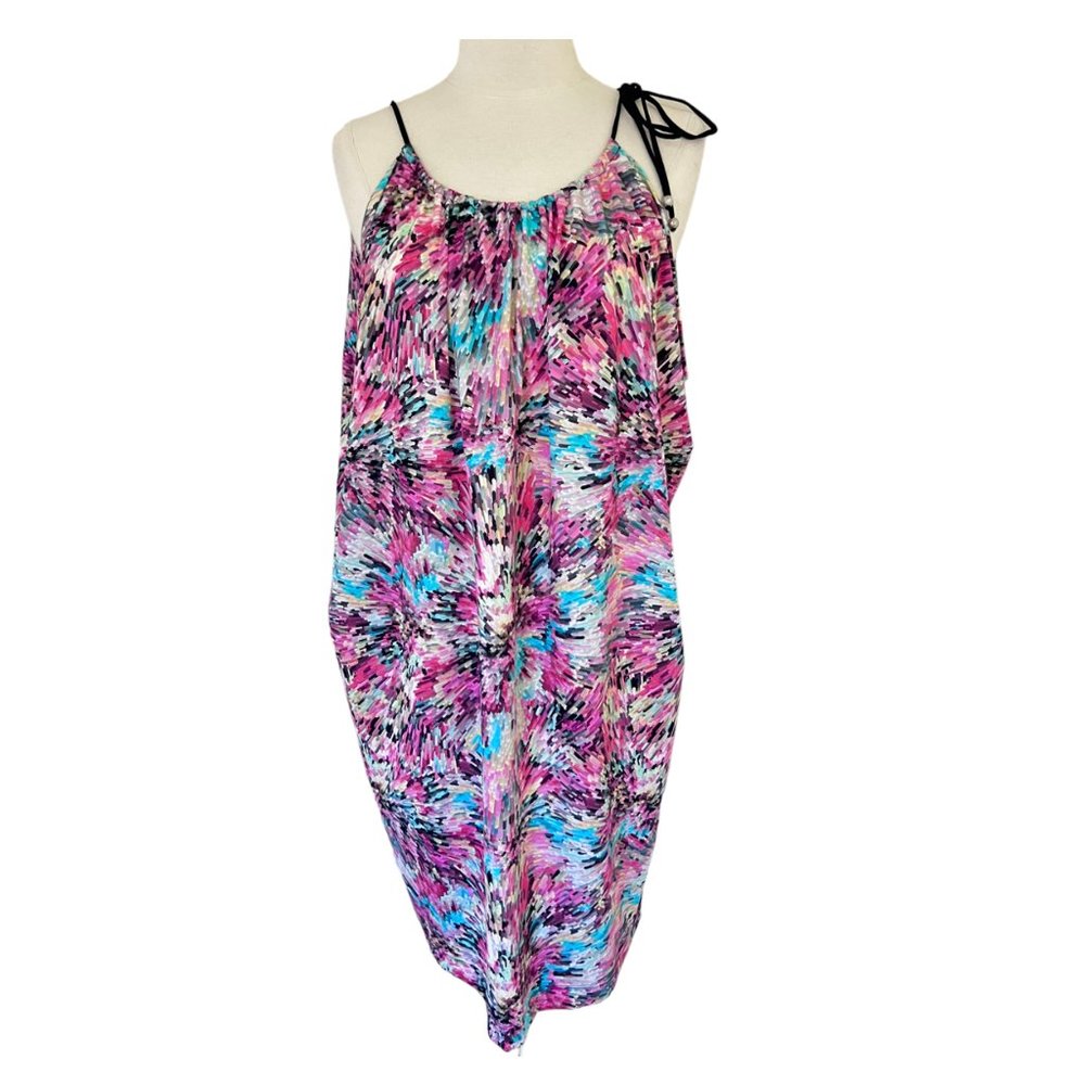 HANNE BLOCH abstract print New York Short Dress NWT Swim coverup OS